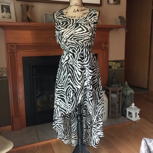 Sans Souci Sleeveless Asymmetrical/High-Low Dress - Picture 1 of 6